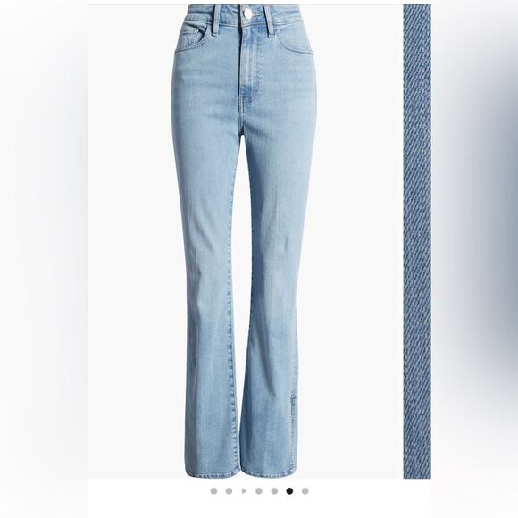 Frame denim le high waist denim split hem mini boot cut jean - Picture 8 of 8